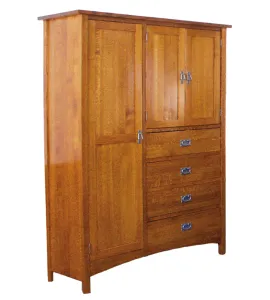 Arts &amp; Crafts Mission Chifferobe