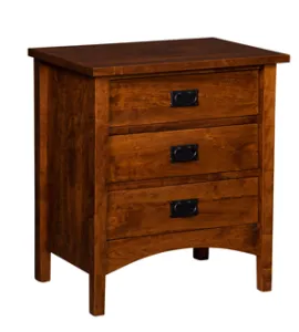 Arts &amp; Crafts Mission Night Stand - QUICK SHIP