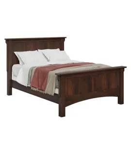 Arts &amp; Crafts Mission Panel Bed - QUICK SHIP