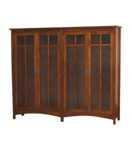 Arts &amp; Crafts Mission 4 Door Bookcase