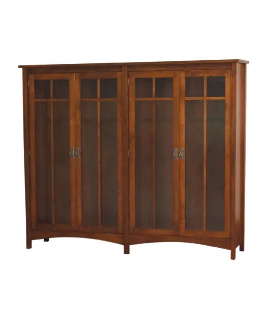 Arts & Crafts Mission 4 Door Bookcase