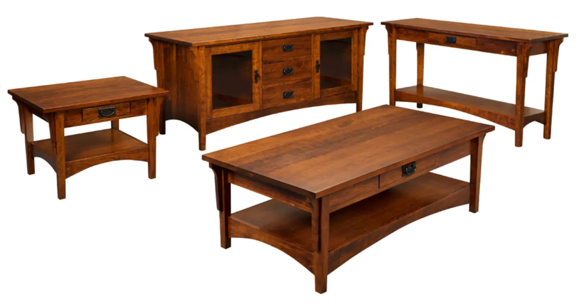 Arts & Crafts Mission Occasional Table Set