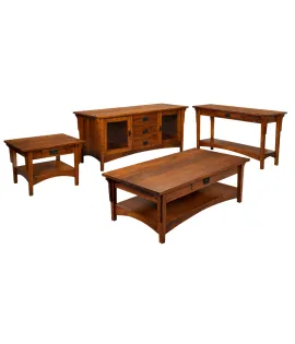 Arts &amp; Crafts Mission Occasional Table Set