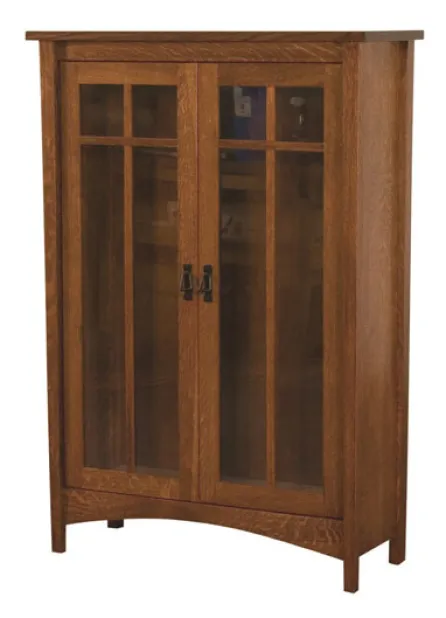 Arts & Crafts Mission 2 Door Bookcase