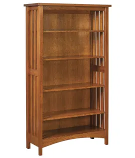 Arts &amp; Crafts Mission Slat Bookcase