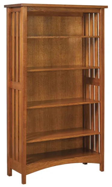 Arts & Crafts Mission Slat Bookcase