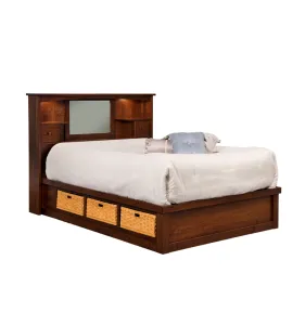 Mission Captains Bed with Baskets