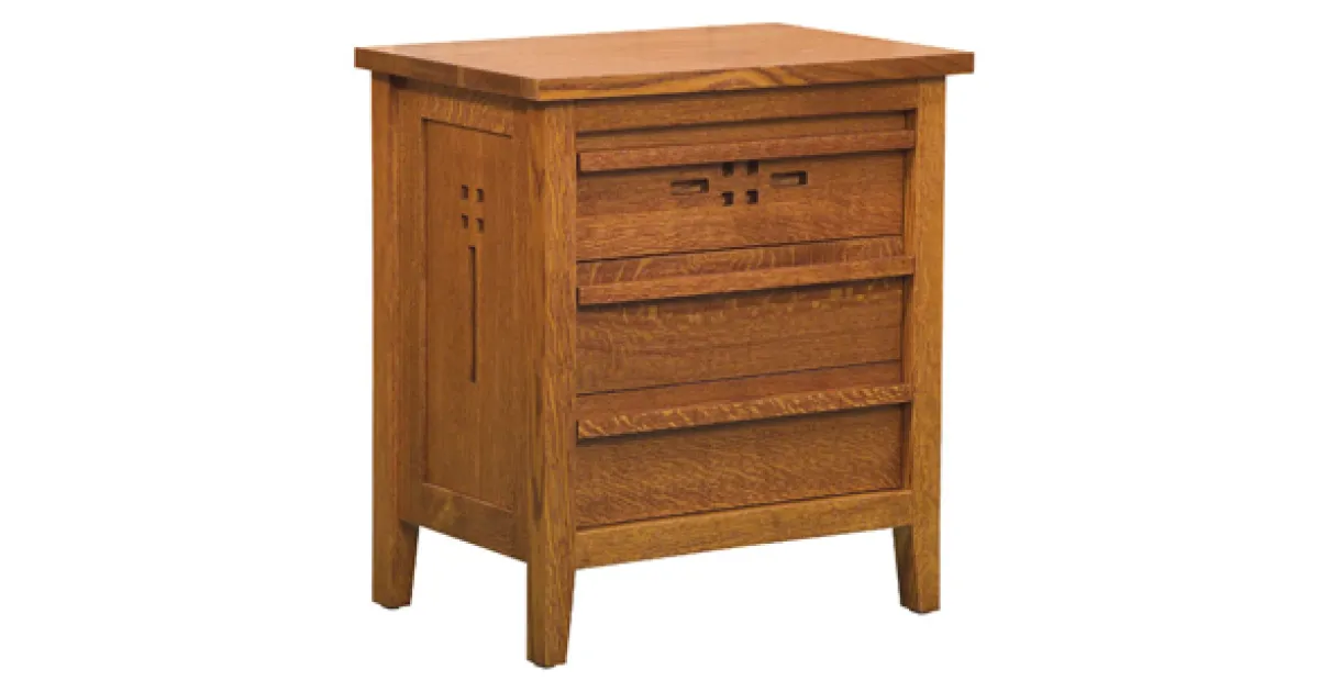 West Village 3 Drawer Night Stand