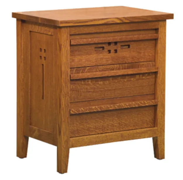 West Village 3 Drawer Night Stand