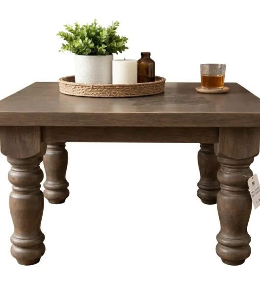 Farmhouse End Table - Eagle Flag Engraved - QUICK SHIP - 30% Off or Best Offer