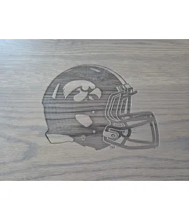 Farmhouse End Table - Eagles Helmet Engraved - QUICK SHIP