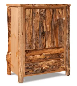 Fireside Rustic 2 Drawer Armoire
