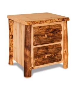 Fireside Rustic 2 Drawer Night Stand - QUICK SHIP