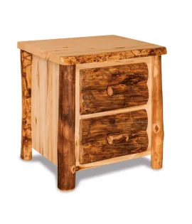 Fireside Rustic 2 Drawer Night Stand - QUICK SHIP
