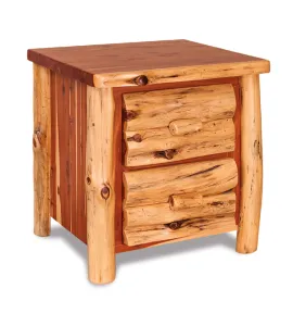 Fireside Rustic 2 Drawer Night Stand - QUICK SHIP