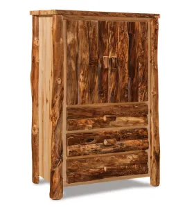 Fireside Rustic 3 Drawer Armoire