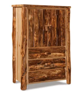 Fireside Rustic 3 Drawer Armoire