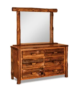 Fireside Rustic 55&quot; 6 Drawer Dresser