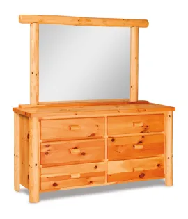 Fireside Rustic 65&quot; 6 Drawer Dresser - QUICK SHIP