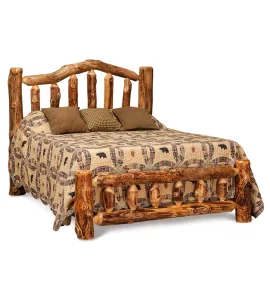Fireside Rustic Bed with Low Footboard