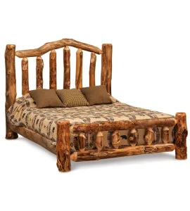 Fireside Rustic Bed with Low Footboard
