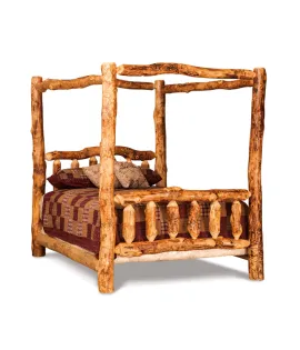 Fireside Rustic Canopy Bed