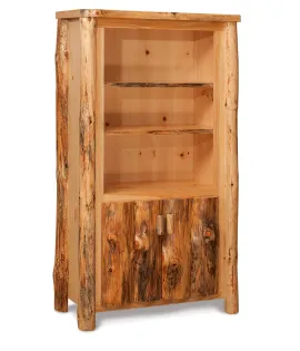 Fireside Rustic Bookcase with Doors