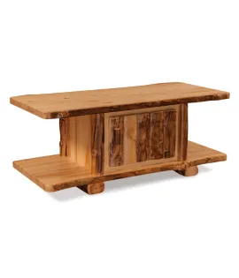 Fireside Rustic Coffee Table with Doors