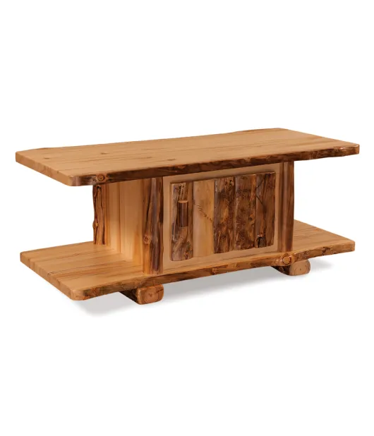 Fireside Rustic Coffee Table with Doors