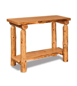 Fireside Rustic Flat Sofa Table with Shelf