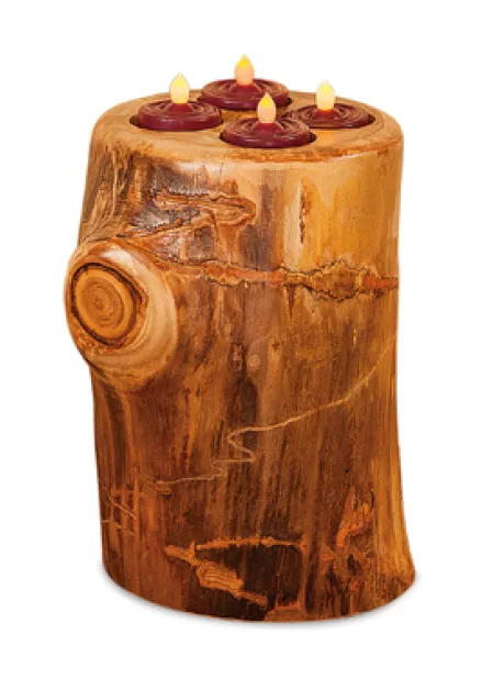 Fireside Rustic Post Tea Lights