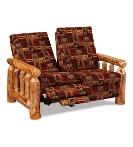 Fireside Rustic Reclining Loveseat