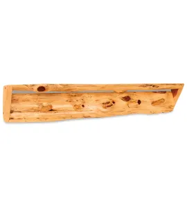 Fireside Rustic Slab Shelf with Pegs