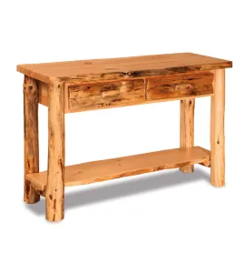 Fireside Rustic Sofa Table with Drawers
