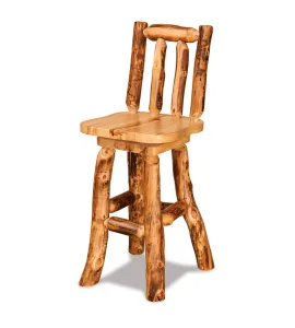 Fireside Rustic Swivel Bar Stool