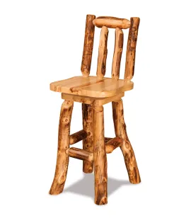 Fireside Rustic Swivel Bar Stool