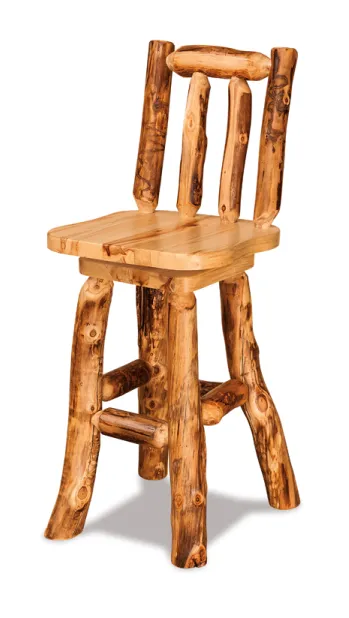 Fireside Rustic Swivel Bar Stool