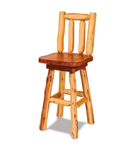 Fireside Rustic Swivel Bar Stool
