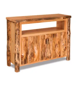 Fireside Rustic TV Cabinet with Opening