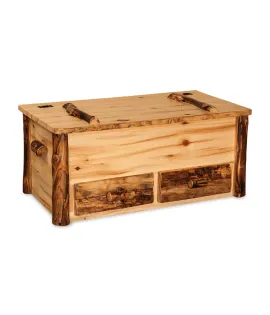 Fireside Rustic Hope Chest with Drawers