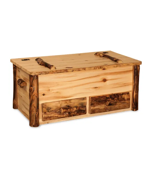 Fireside Rustic Hope Chest with Drawers