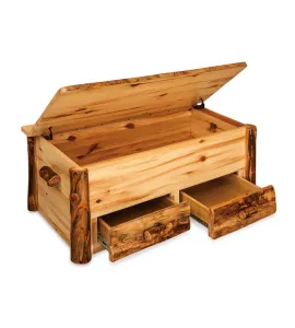 Fireside Rustic Hope Chest with Drawers