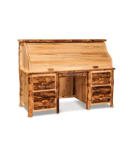 Fireside Rustic Rolltop Desk