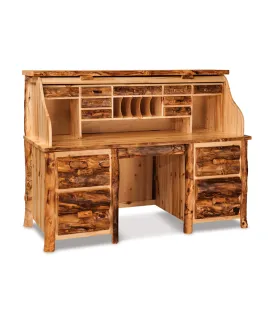 Fireside Rustic Rolltop Desk