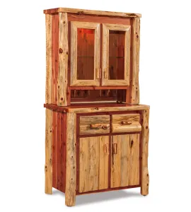 Fireside Rustic Small Kitchen Hutch