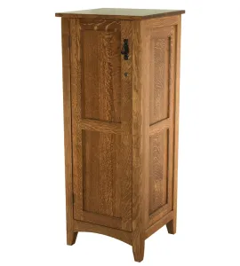 Flush Mission Jewelry Armoire with Lockable Door
