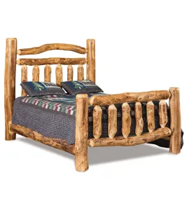 Fireside Rustic Extra Rail  Headboard Bed