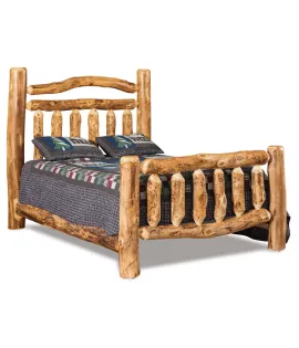 Fireside Rustic Extra Rail  Headboard Bed