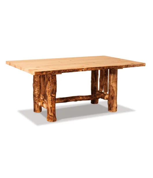 Fireside Rustic Trestle Table