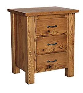 Frontier 3 Drawer Night Stand